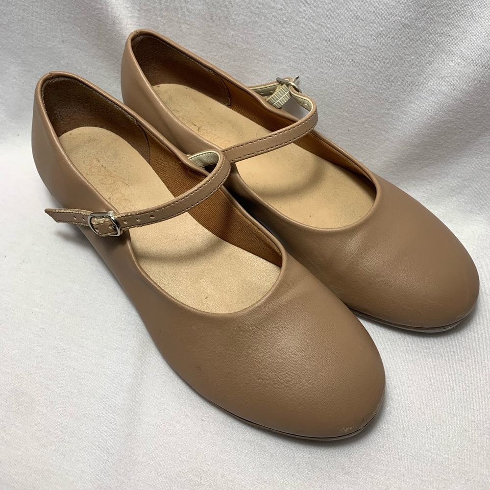 So Danca Girls Tap Shoes Tan